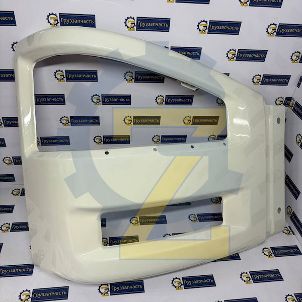 Бампер металл правая часть (белый) FAW J6
